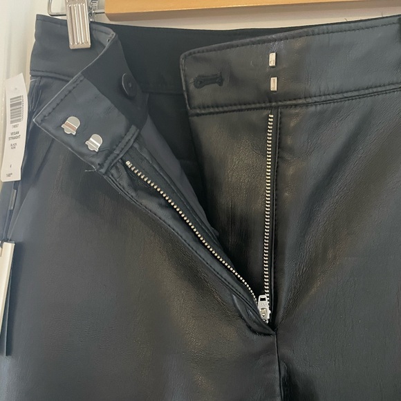 Babaton Vegan Straight Leather Pants (size 4) - Picture 6 of 11